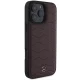 Mercedes iPhone 16 Pro Max Case Waves Leather, Red