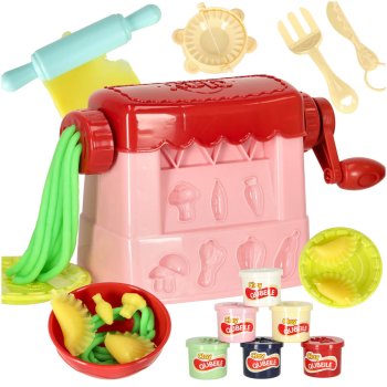 Toy pasta machine for children, pink