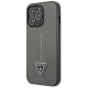 Guess Saffiano Triangle Logo vāciņš iPhone 13 Pro / 13, sudraba