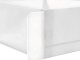 Drawer Organizer for Underwear and Socks, 2 Compartments, White, 20x34x10 cm