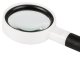 Classic Magnifying Glass with 50mm Glass Lens, 7x Magnification, Black/White