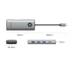 Orico PW11 8in1 USB-C dokstacija, HDMI 4K 60Hz, VGA, RJ45, PD 100W, pelēka
