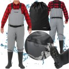 TRIZAND Fishing Chest Waders with Boots, Size 42