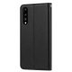 Huawei P20 2018 (EML-L29) PU Leather Wallet Book Case Cover, Black