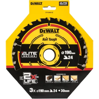Набор пильных дисков DeWalt DT10399-QZ, 190 x 30 мм, 24T, 3 шт.