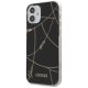 Чехол Guess для iPhone 12 mini Gold Chain Collection, черный