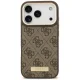 Guess 4G Logo Plate MagSafe vāciņš iPhone 18 Pro / 17 Pro, brūns