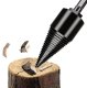 Tapered wood splitting drill bit