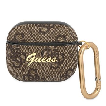 Guess AirPods 3 Case 4G Script Metal Collection, Brown