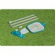 Bestway 58013N Pool Cleaning Kit with Pole (167cm), Vacuum & Skimmer Net