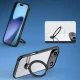 Dux Ducis iPhone 17 Air vāciņš Aimo Mag ar statīvu, melns