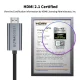Видеокабель Tech-Protect UltraBoost USB-C - HDMI 2.1 8K 60Гц 300 см, серый