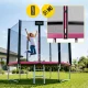 4FIZJO CLASSIC Garden Trampoline with Net and Ladder 312 cm 10 FT, Pink-Black