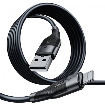 Joyroom USB to Apple iPhone Lightning Data Charging Cable 3A, 1m, Black | Lādētājvads Datu Pārraides Kabelis