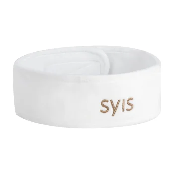 Косметическая велюровая повязка на голову SYIS, белая