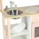 Bērnu koka rotaļu virtuve MODERN CLASSIC ar piederumiem 81 cm, rozā