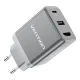 GaN Tīkla Lādētājs Vention FJAH0-EU 65W HDMI 4K Pelēks