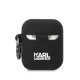 Karl Lagerfeld AirPods 1 / 2 maciņš Silicone Choupette Head 3D, melns