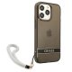 Guess iPhone 13 Case Translucent Stap Black