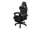 Gaming and Office Chair with Retractable Footrest, Black