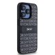 DKNY iPhone 15 Pro Case Mono Stripe & Metal Logo, Black