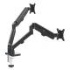 Maclean MC-134 divu monitoru galda stiprinājums, 17\"-32\", 2-10kg, melns