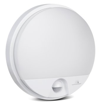 Maclean MCE291 W LED fasādes lampa ar kustības sensoru, 15W, balta