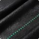 Heavy Duty Weed Barrier Fabric Plonos 1.6 x 50 m with 50 Garden Staples, black