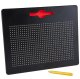 Magnetic drawing board for kids with 714 balls, black