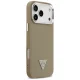 Guess Grained Triangle Logo MagSafe maciņš iPhone 17 Pro – brūns | Phone Case Cover