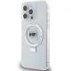 Чехол Karl Lagerfeld для iPhone 15 Pro Ring Stand Karl Head MagSafe, белый