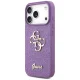Guess iPhone 17 Pro vāciņš Fixed Glitter Big 4G, violets