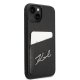 Чехол Karl Lagerfeld Signature Logo Cardslot для iPhone 14 Plus / 15 Plus - Black