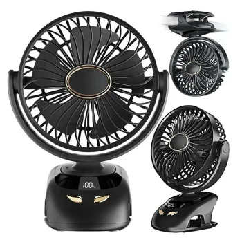 Gotel Q26A2 Desk Fan with Clip and Base