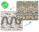 Nukido Foldable Foam Play Mat Earth-Train, 200 x 180 x 1 cm