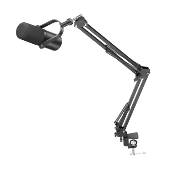 Dinamiskais studijas mikrofons BOYA CastMic P60B ar statīvu, USB-C XLR, melns