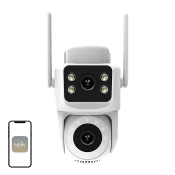 Moes WCM-Q29 8MP divu objektīvu Wi-Fi IP videonovērošanas kamera