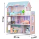 Trīsstāvu koka leļļu māja Ricokids RK-878 | Wooden Dollhouse