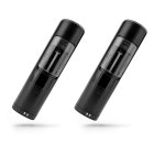 Huslog Electric Salt and Pepper Grinder Set Gravity Activated Mills, black
