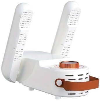 Electric Shoe Dryer with Timer for Boots and Gloves, White