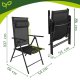 Складные садовые стулья набор 2 шт. Gardlov, черные