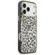 Чехол Guess IML Leopard Glitter Triangle MagSafe для iPhone 17/18 Pro Max, черный