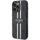 Guess iPhone 13 / 13 Pro Case 4G Printed Stripes MagSafe, Black