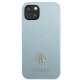 Чехол Guess Saffiano 4G Small Metal Logo для iPhone 13 - Синий