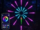 Умная светодиодная RGB лампа фейерверк с пультом и приложением,...