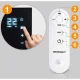 Infrasarkanais sildītājs Berdsen BD-992 1000 W ar Wi-Fi un tālvadības pulti
