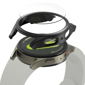Ringke Slim vāciņš un aizsargstikls Samsung Galaxy Watch 7 44mm melns