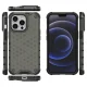 Aizsargvāciņš Honeycomb priekš iPhone 13 Pro ar TPU rāmi, melns