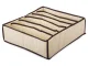 Drawer Organizer for Underwear and Socks, 6 Compartments, Beige