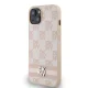 Чехол DKNY для iPhone 15 Plus / 14 Plus Checkered Mono Pattern, розовый